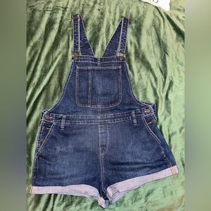 OLD NAVY Large dark wash overalls